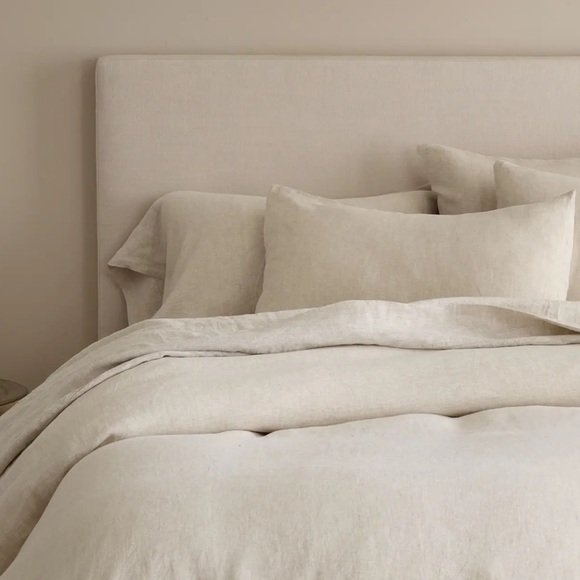 Quince Other - Quincy Duvet set Twin color: Natural Chambray